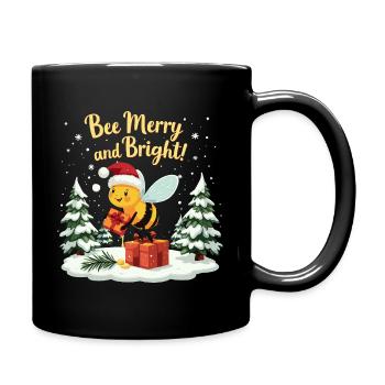 Sweet Bee with Honey Christmas Gift Beekeeper - Full Colour Mug - black - Right