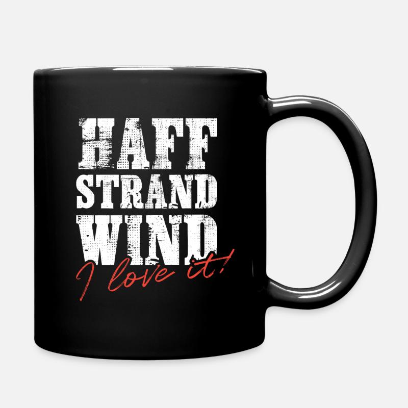 Haff Strand Wind – I love it! - Full Colour Mug - black