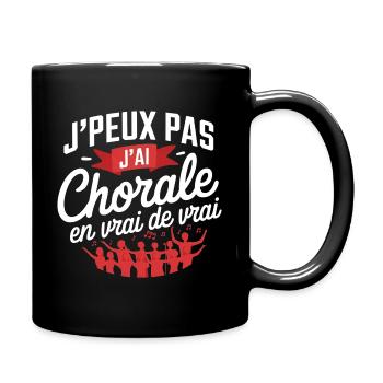 I can't I have Chorale En vrie de vrai - Tasse einfarbig - Schwarz - Rechts