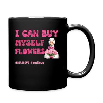 Saint-Valentin Amour de soi Canard - Mug uni - noir - Droite