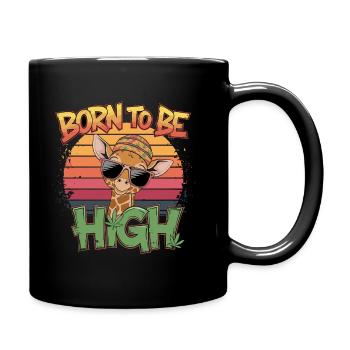 Né pour être élevé - Mug uni - noir - Droite