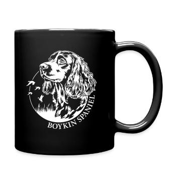 Boykin Spaniel Hunting Portrait Dogs Dog Wilsigns - Full Colour Mug - black - Right