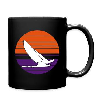 Cat Sailing 3C - Tasse einfarbig - Schwarz - Rechts