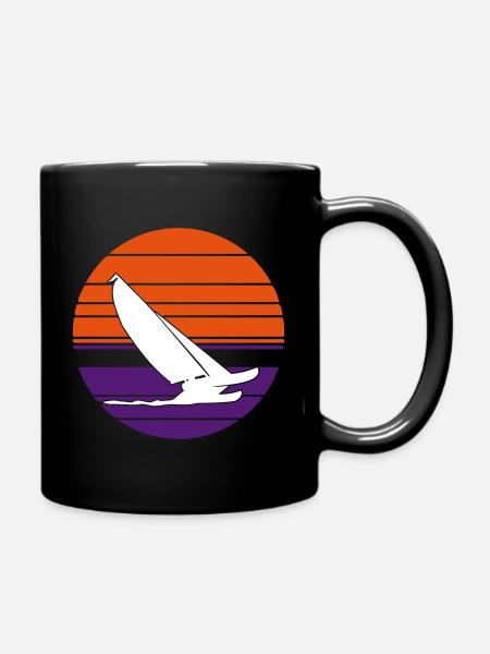 Cat Sailing 3C - Tasse einfarbig - Schwarz