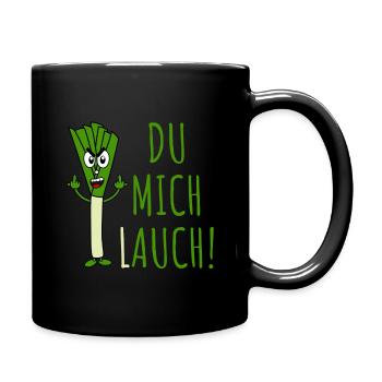 Poireaux dire que vous me Lauch en vert - Mug uni - noir - Droite