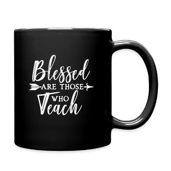 Teacher - Tasse einfarbig - Schwarz - Rechts