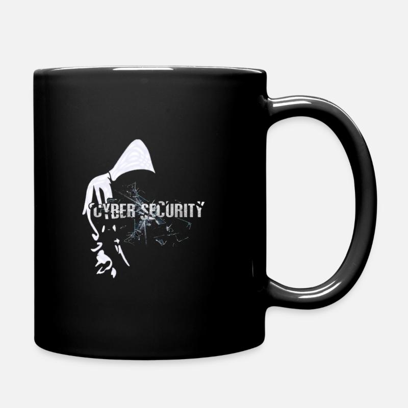 Cyber Hacker, Nerd Freak T-shirt Security BStyled - Tasse einfarbig - Schwarz