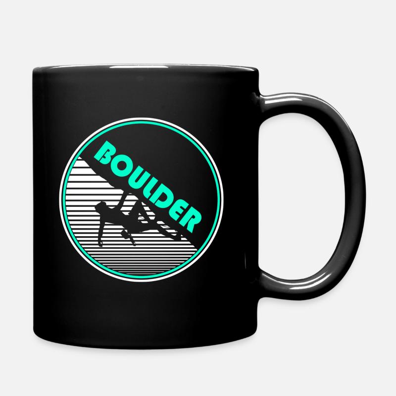 Boulderer bouldern Berge Felsen - Tasse einfarbig - Schwarz