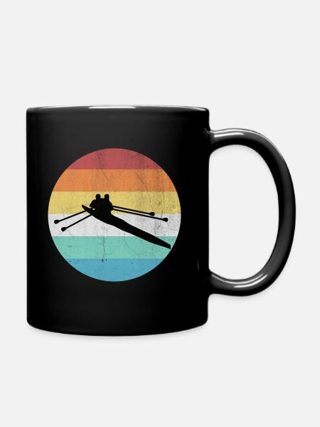 Rowing rower team - Full Colour Mug - black