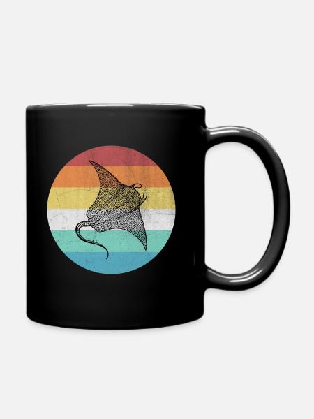 Rochen - Tasse einfarbig - Schwarz