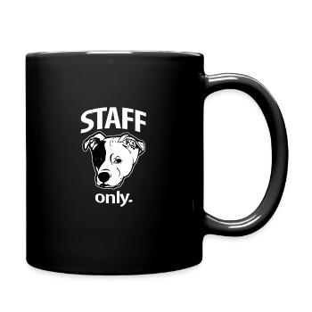 Staff only. - Full Colour Mug - black - Right