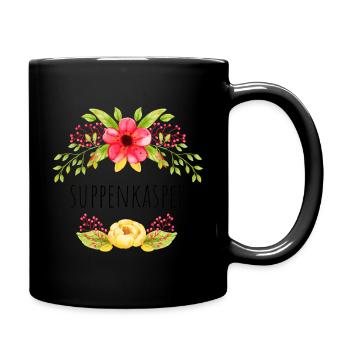Suppenkasper - Tasse einfarbig - Schwarz - Rechts