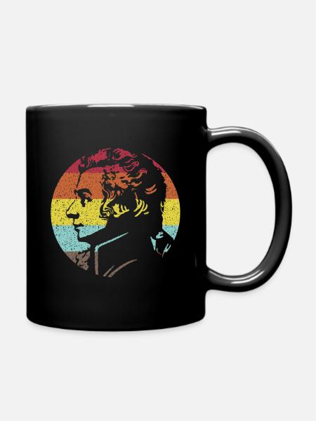 Mozart Vintage - Tasse einfarbig - Schwarz
