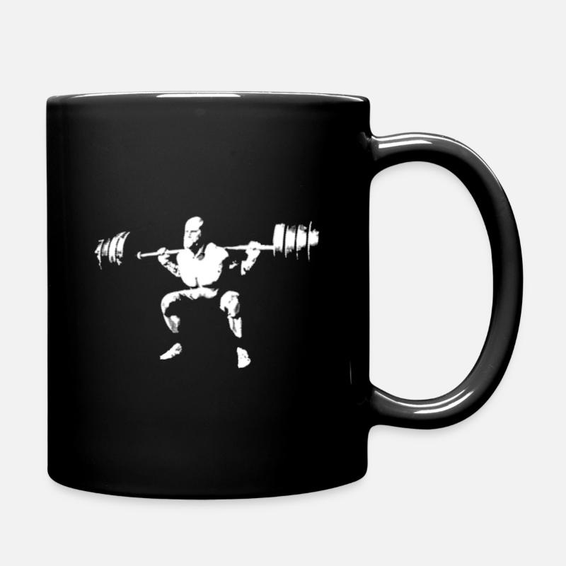 Kniebeugen - Tasse einfarbig - Schwarz