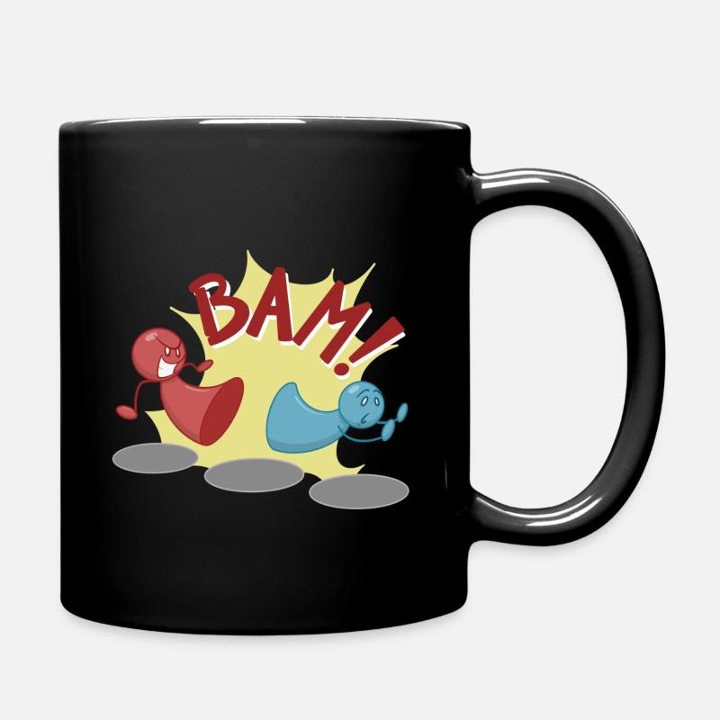 BAM Brettspiele rocken I Spielfiguren - Tasse einfarbig - Schwarz