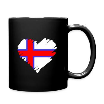 Faroe heart love - Full Colour Mug - black - Right