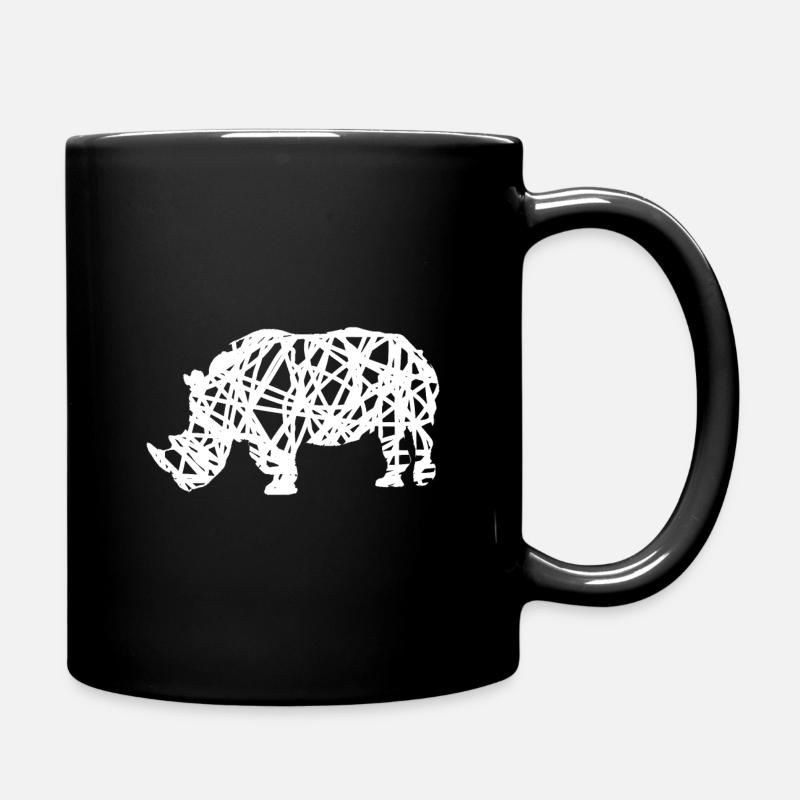 rhino - Full Colour Mug - black