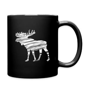 Elk - Full Colour Mug - black - Right