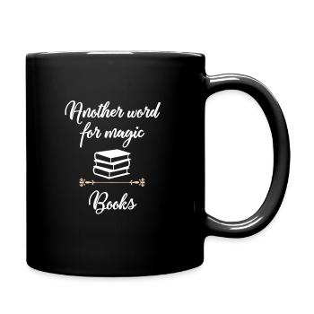 Another word for Magic Books gift - Full Colour Mug - black - Right