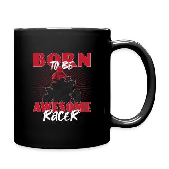 Born to ride a quad bike - Full Colour Mug - black - Right