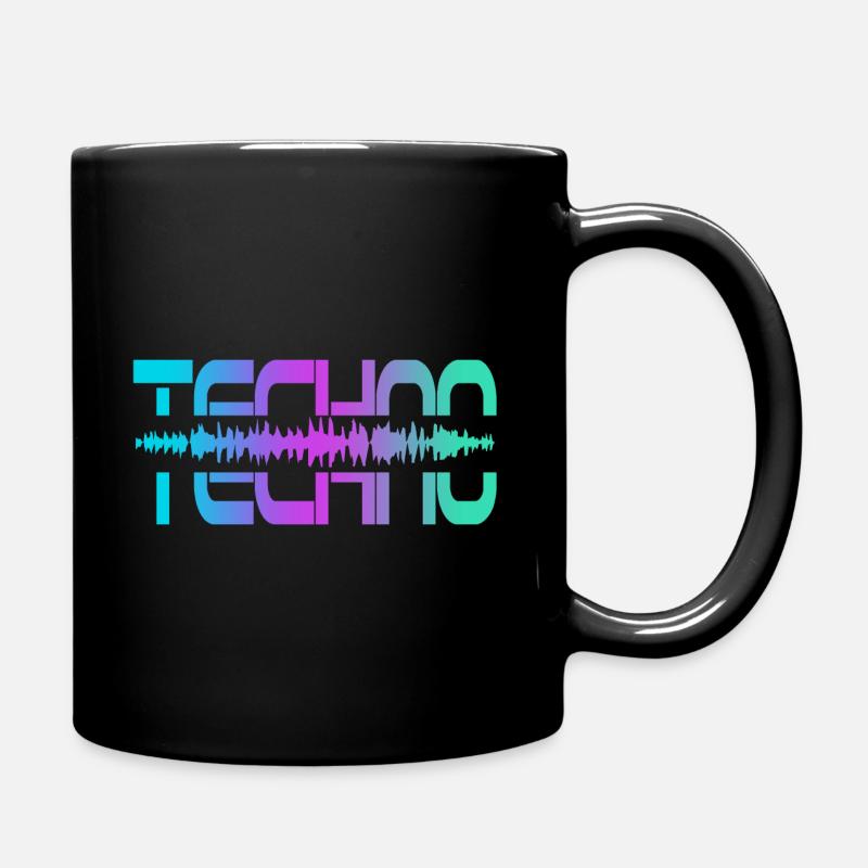 Techno Rave Raver - Mug uni - noir