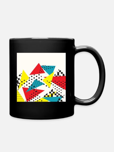 Collage vintage abstrait - Mug uni - noir