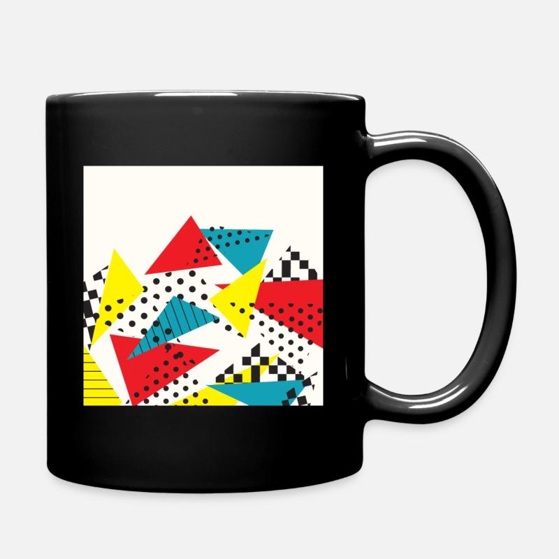 Collage vintage abstrait - Mug uni - noir