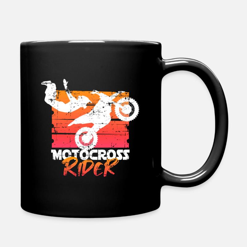Motocross - Tasse einfarbig - Schwarz