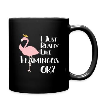 Cadeau Flamingo - Mug uni - noir - Droite