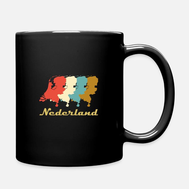 Nederland Pays-Bas cadeau - Mug uni - noir