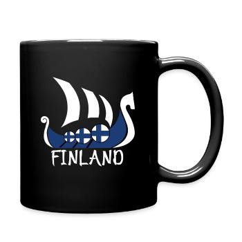 Finland Scandinavia National National Colours Gesche - Full Colour Mug - black - Right