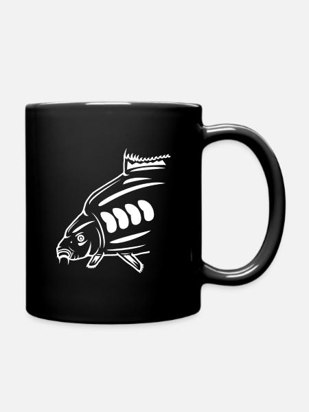 Cadeaux de pêche à la carpe - Mug uni - noir