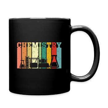 Chemistry flask lab chemist gift - Full Colour Mug - black - Right