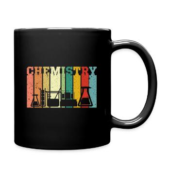 Chimie Laboratoire de chimie Recherche cadeau rétro - Mug uni - noir - Droite