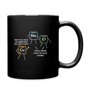 Tableau périodique des éléments de la chimie - Mug uni - noir - Droite
