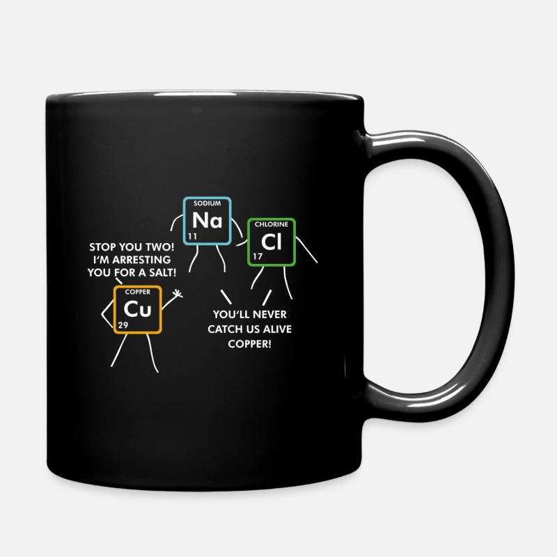 Periodensystem Elemente Chemie Chemiker Geschenk - Tasse einfarbig - Schwarz