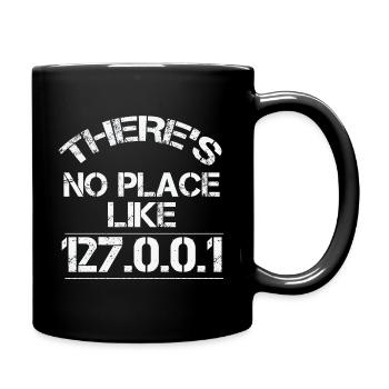 Computer nerd geek - Full Colour Mug - black - Right