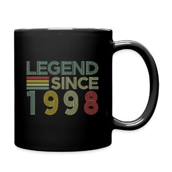 Légende depuis avril 1998 cadeau - Mug uni - noir - Droite