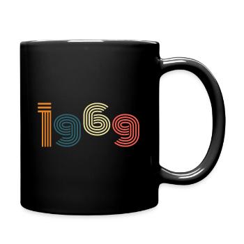 Cadeau d'anniversaire de style vintage 1969 - Mug uni - noir - Droite