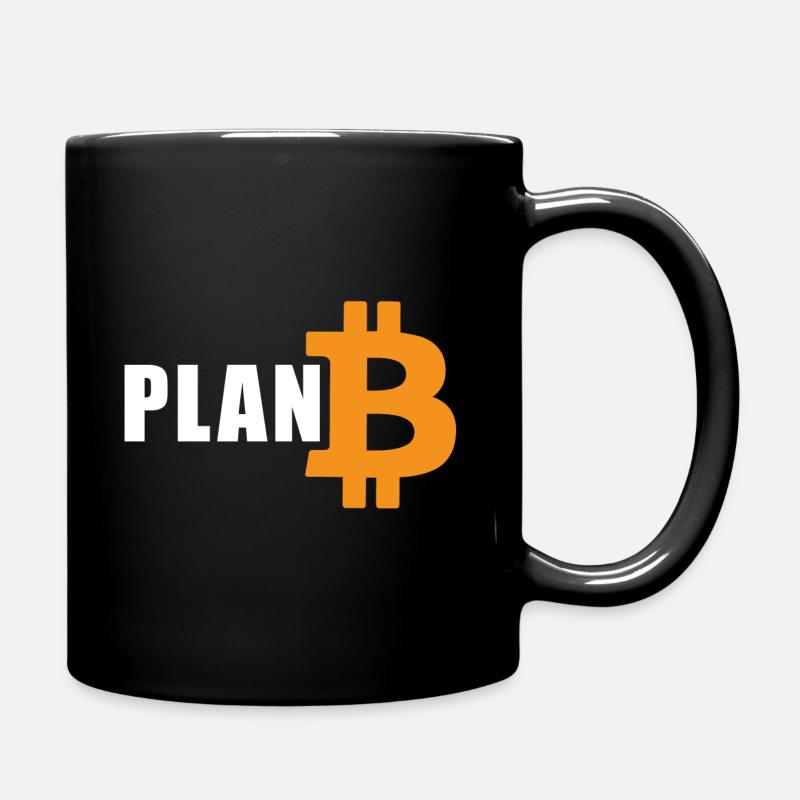 Plan Bitcoin - Tasse einfarbig - Schwarz