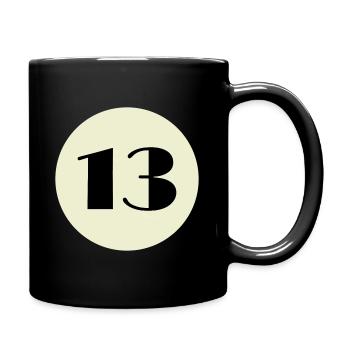 Cadeau de billard numéro 13 - Mug uni - noir - Droite