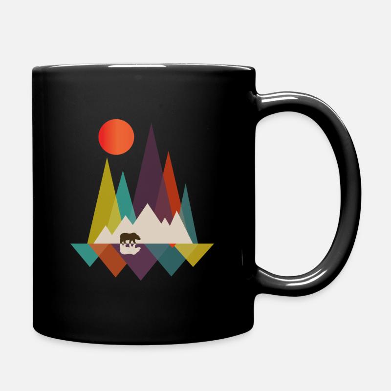 Nature lovers Digital Art Art Gift - Full Colour Mug - black