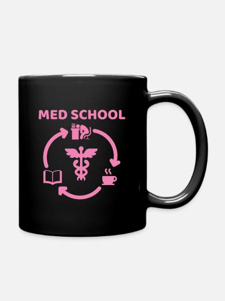 Cadeau de café étudiant médecine uni - Mug uni - noir