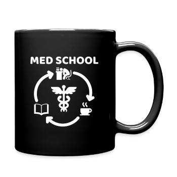Médecine étudiant café cadeau étudiant - Mug uni - noir - Droite