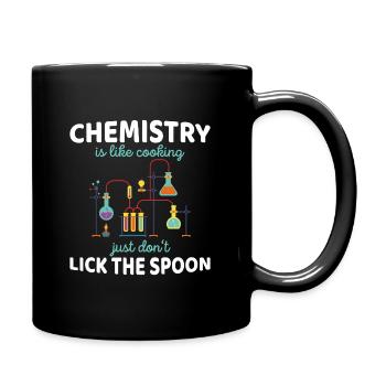 Chemie Labor Kolben Chemiker Spruch Geschenk - Tasse einfarbig - Schwarz - Rechts