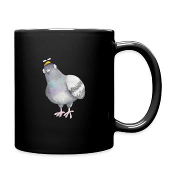 Noix de pigeon - Mug uni - noir - Droite