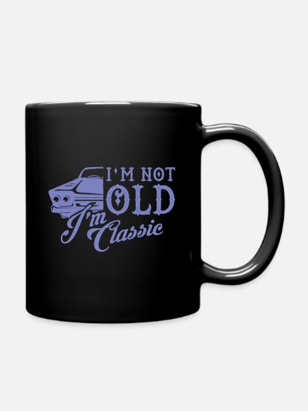 Classic Car Classic Car Old School Gift - Full Colour Mug - black