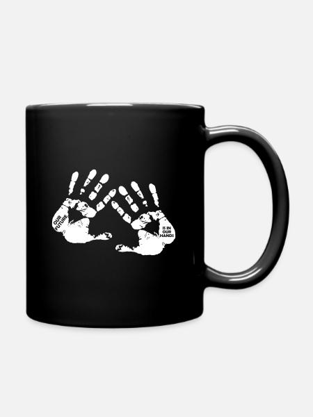 Empreinte de la main Symbole Cadeau - Mug uni - noir