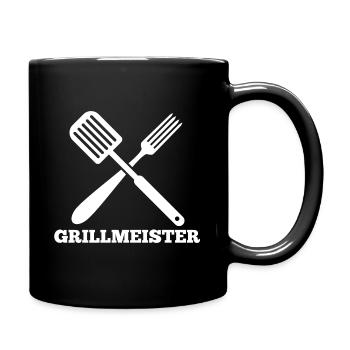 Grill Master Summer Grilling Saying Gift - Full Colour Mug - black - Right