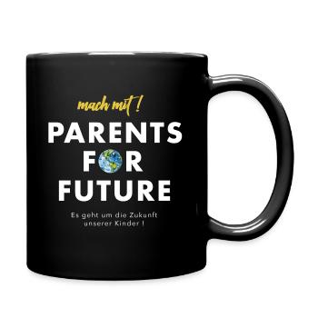 join in! Parents for Future - Full Colour Mug - black - Right